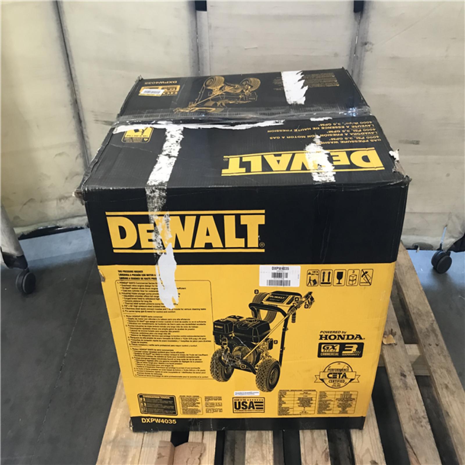 California NEW DEWALT DXPW4035 4000 PSI at 3.5 GPM HONDA Cold Water Professional Gas Pressure Washer