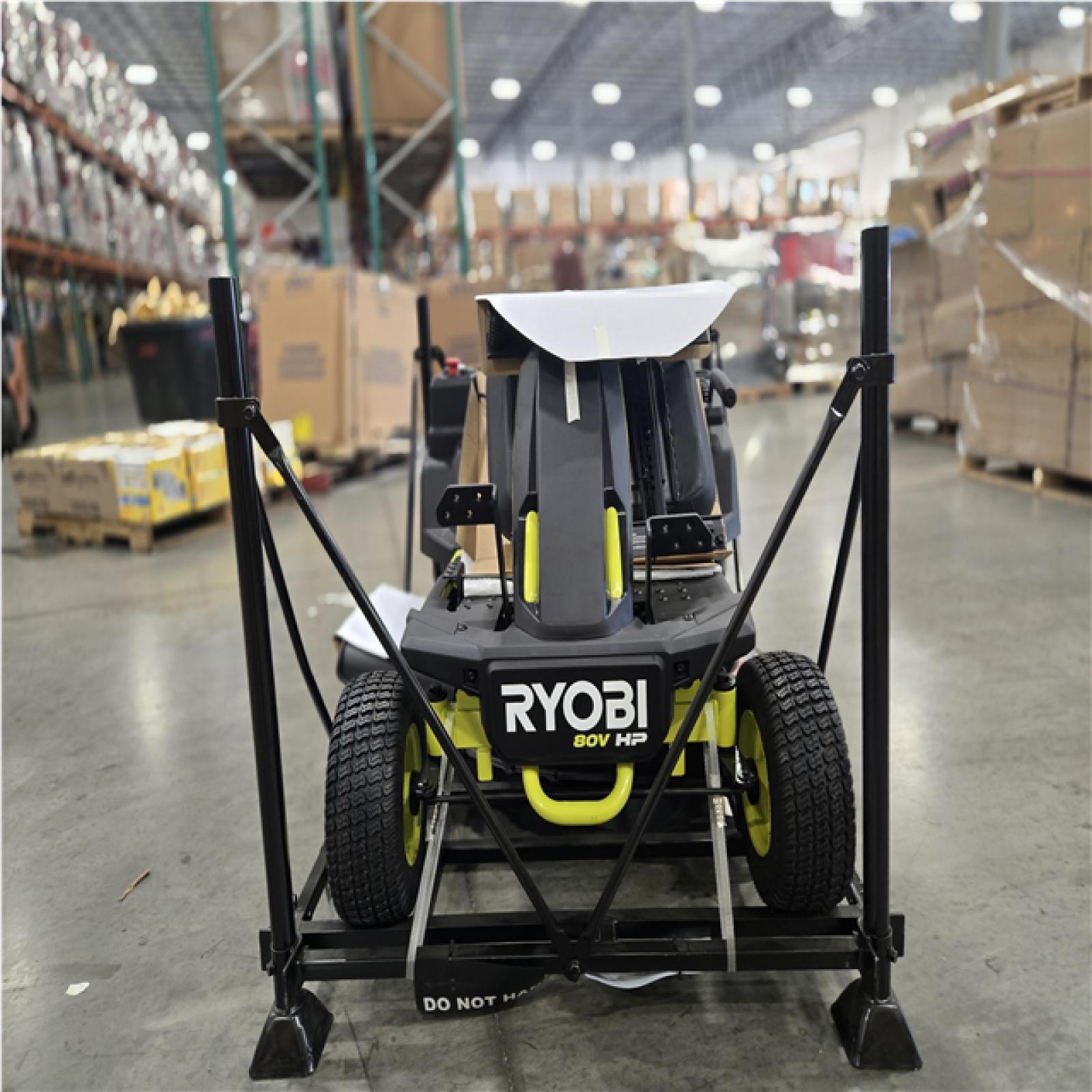 DALLAS LOCATION- RYOBI R1 80V HP 30 in. Riding Lawn Mower W/ 14 Ah Battery and Charger