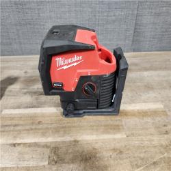 HOUSTON LOCATION - AS-IS Milwaukee Green 125 Ft. Cross Line and Plumb Points Laser Level Kit