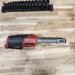 HOUSTON LOCATION - AS-IS Milwaukee FUEL INSIDER 12V Lithium-Ion Brushless Cordless 1/4 in. - 3/8 in. Extended Reach Box Ratchet (Tool-Only)
