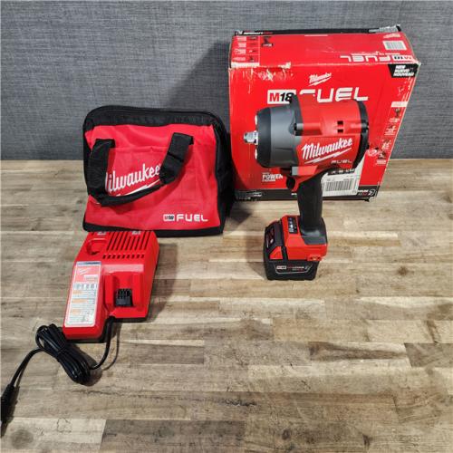 HOUSTON LOCATION - AS-IS Milwaukee M18 1/2 in. Cordless Brushless High Torque Impact Wrench Kit (Battery & Charger)