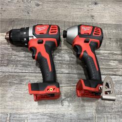AS-IS Milwaukee 18V Lithium-Ion Cordless Drill Driver/Impact Driver Combo Kit