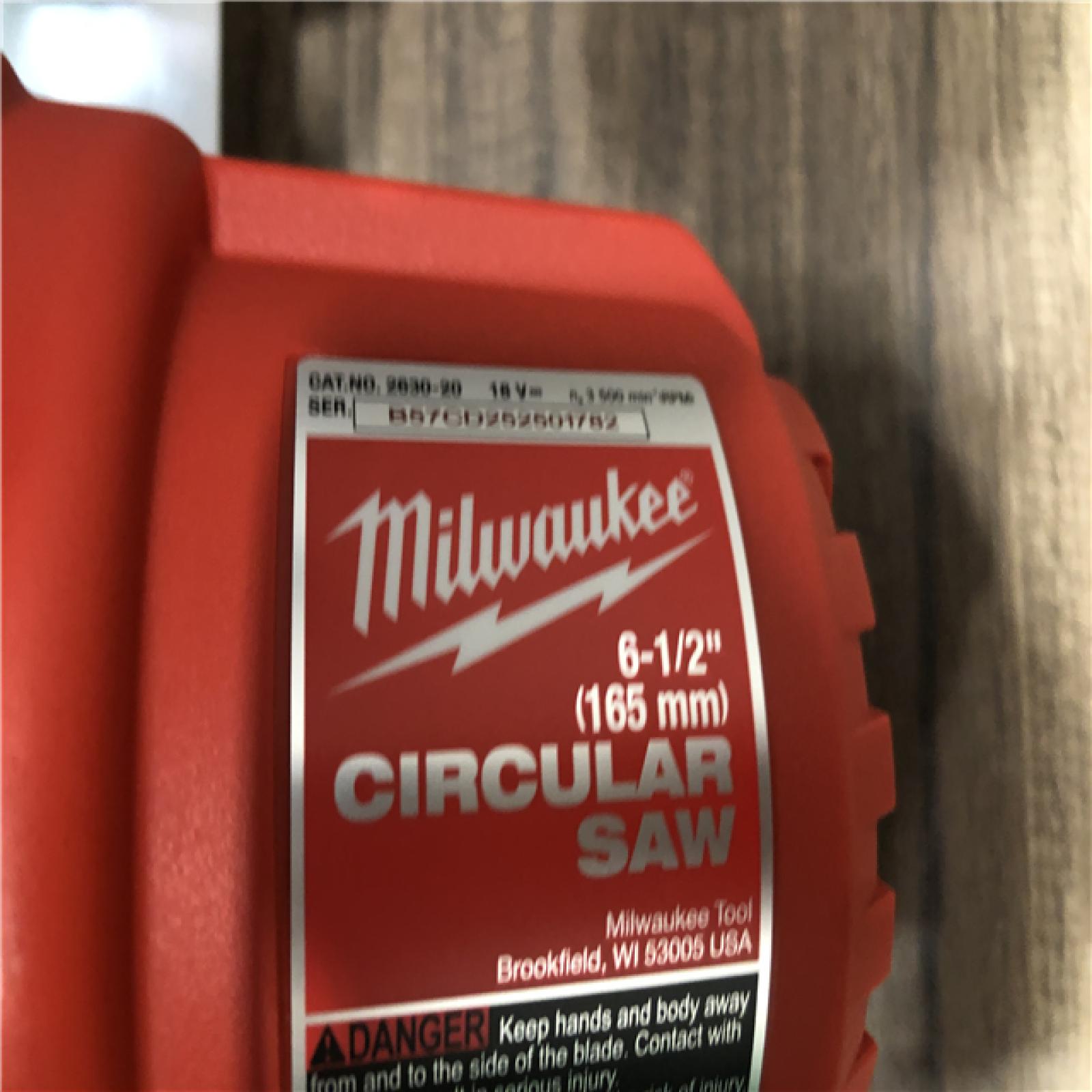 AS-IS Milwaukee 18V Lithium-Ion Cordless 6-1/2 in. Circular Saw (Tool-Only)