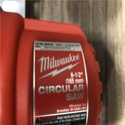 AS-IS Milwaukee 18V Lithium-Ion Cordless 6-1/2 in. Circular Saw (Tool-Only)