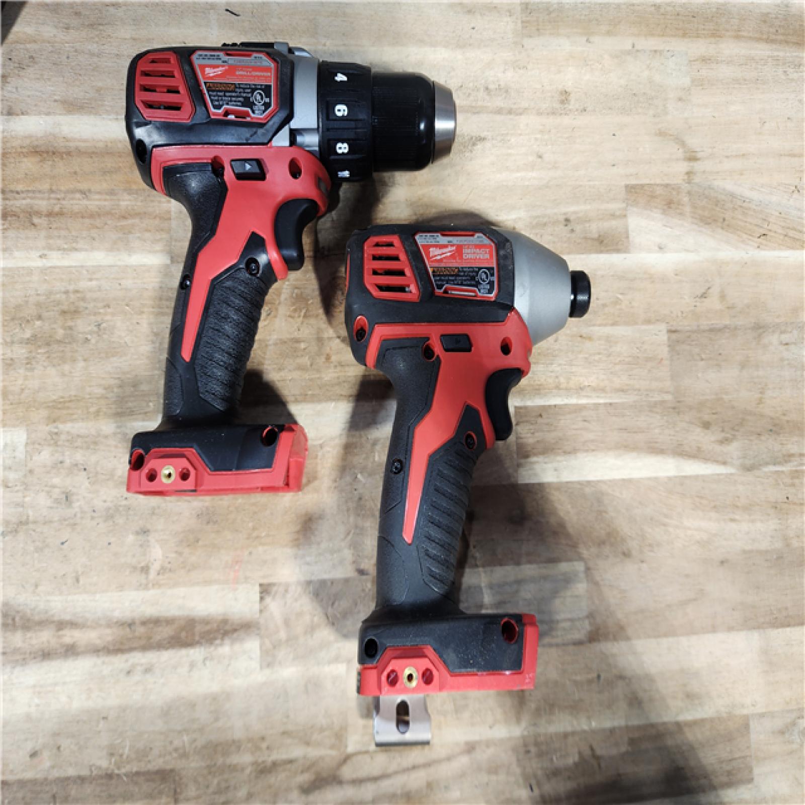 HOUSTON LOCATION - AS-IS Milwaukee 18V Lithium-Ion Cordless Drill Driver/Impact Driver Combo Kit
