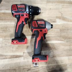 HOUSTON LOCATION - AS-IS Milwaukee 18V Lithium-Ion Cordless Drill Driver/Impact Driver Combo Kit