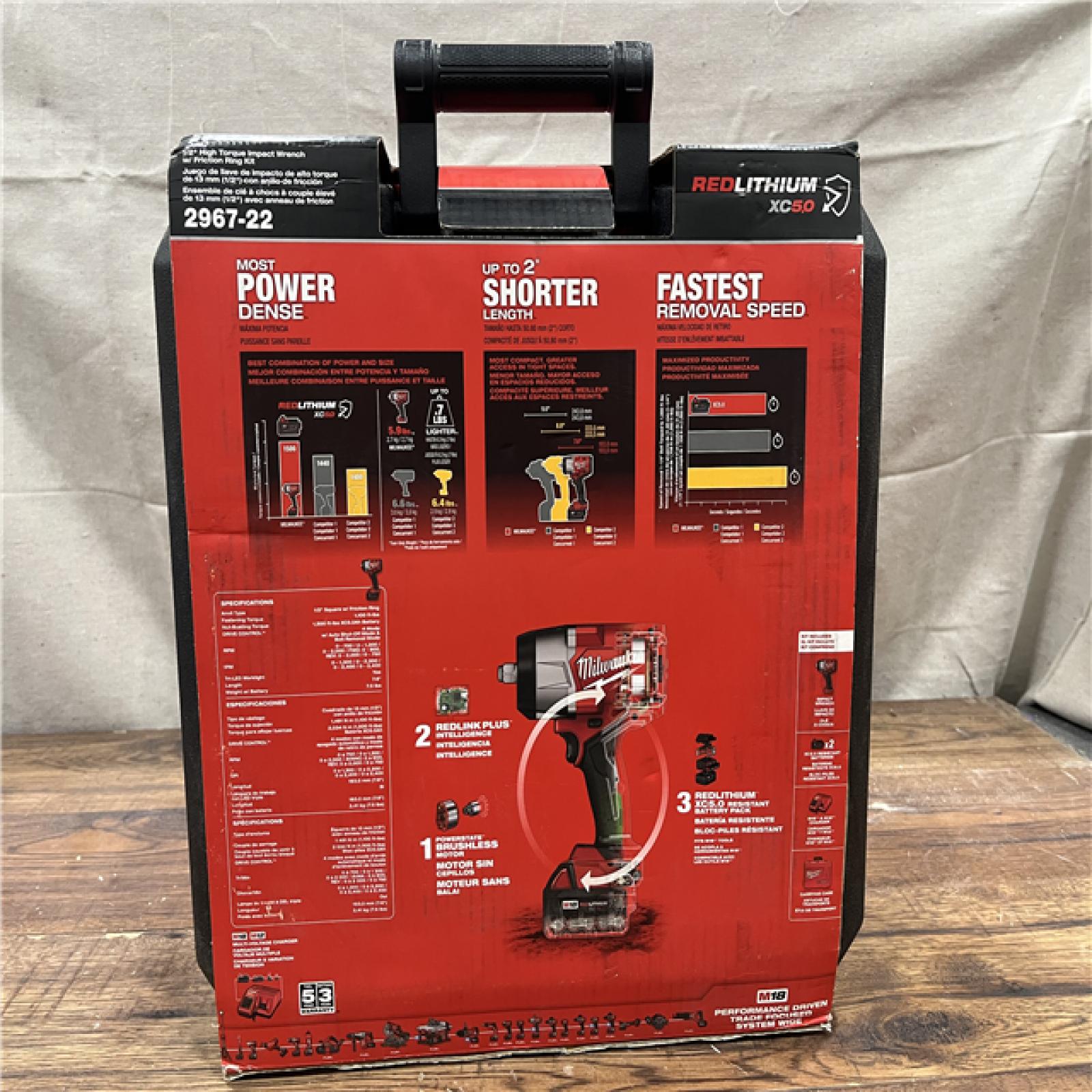 AS-IS Milwaukee M18 FUEL 1/2 in. Cordless Brushless High Torque Impact Wrench Kit (Battery & Charger)