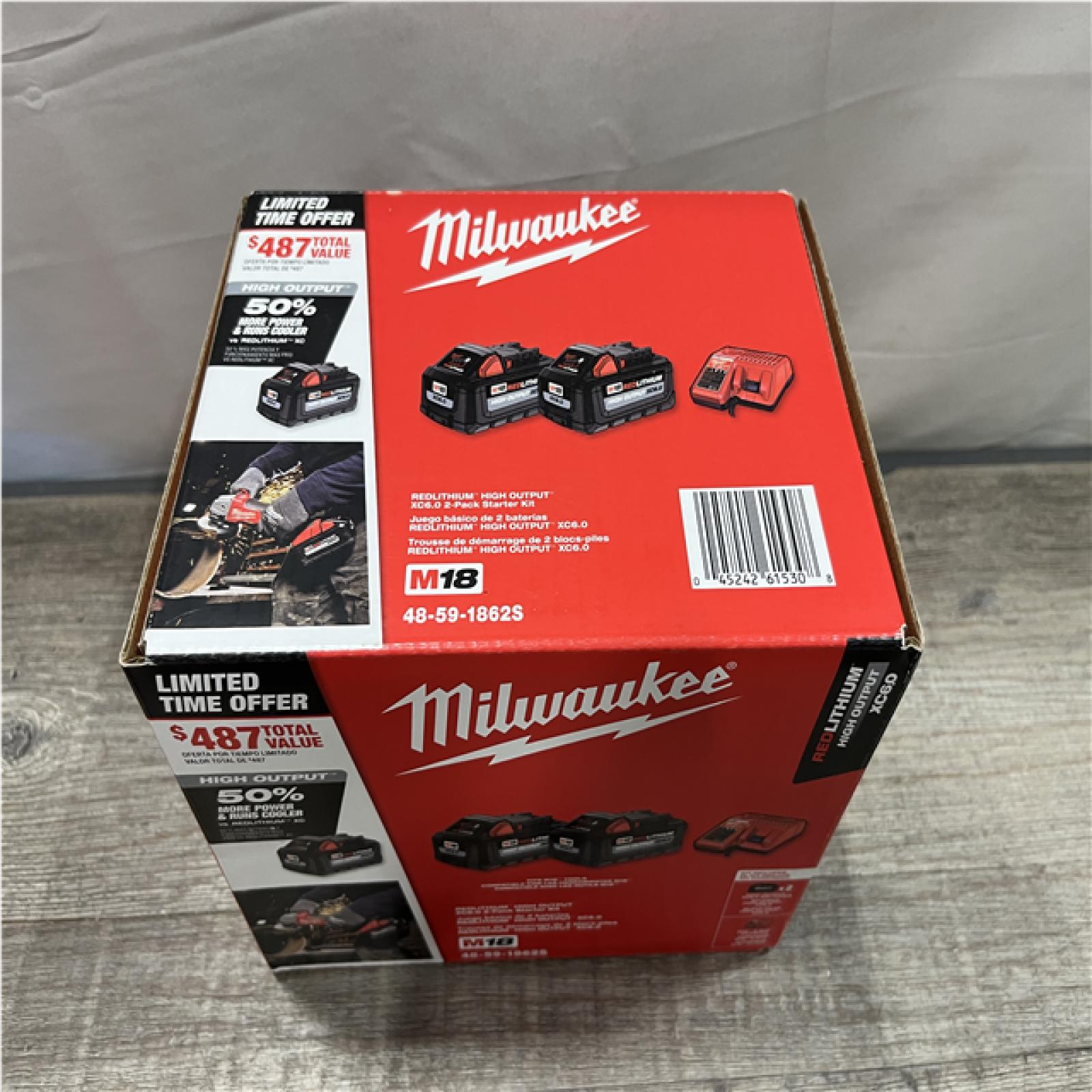 NEW - Milwaukee 18-Volt Lithium-Ion High Output Starter Kit