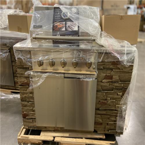 DALLAS LOCATION - SPIRE 5-Burner Built-In Propane Gas Stone Island Grill in Terra Rosa