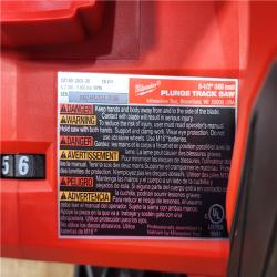 HOUSTON LOCATION - AS - IS Milwaukee FUEL 18V Lithium-Ion Cordless Brushless 6-1/2 in. Plunge Cut Track Saw (Tool-Only)