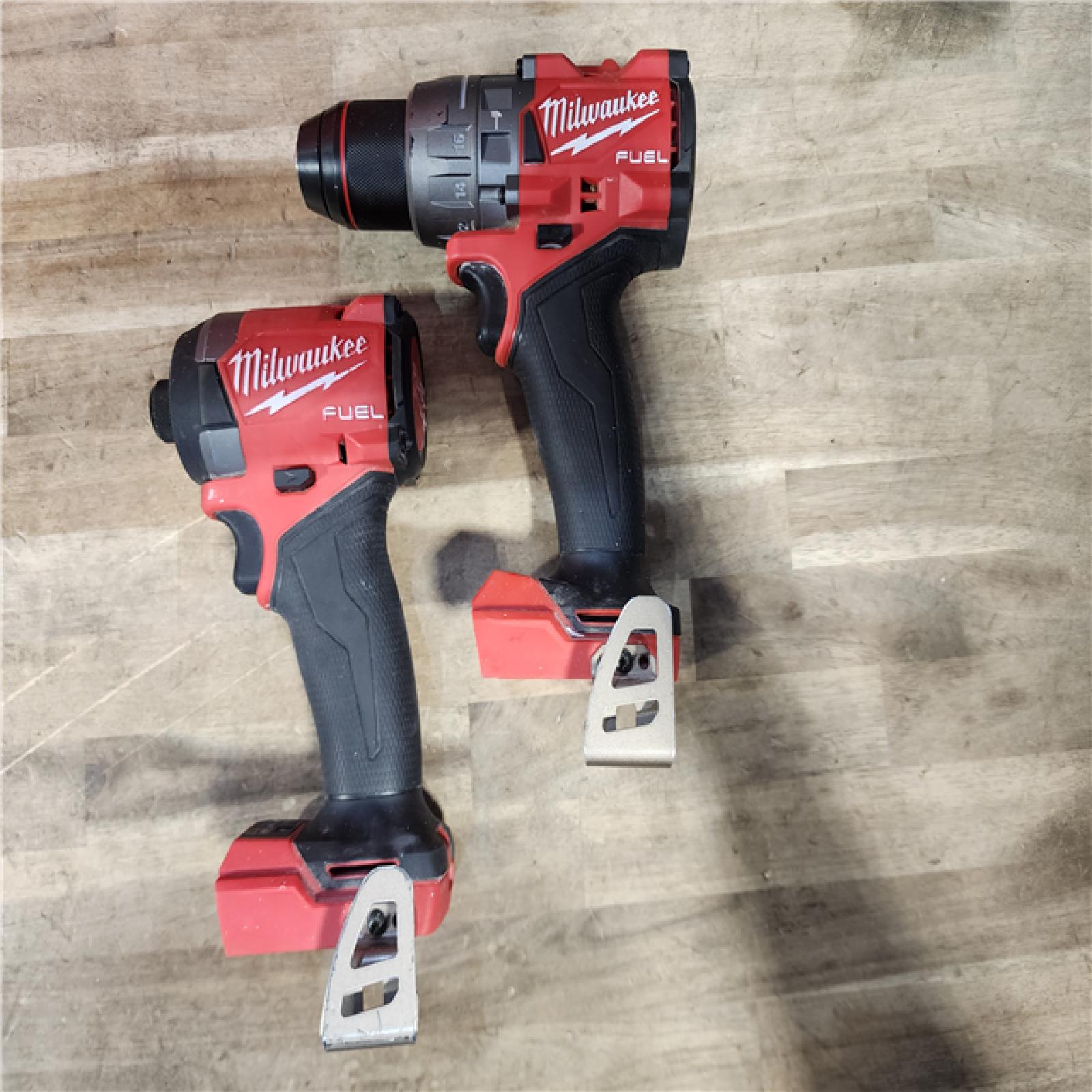HOUSTON LOCATION - AS-IS MILWAUKEE FUEL 18V Lithium-Ion Brushless Cordless Hammer Drill and Impact Driver Combo Kit