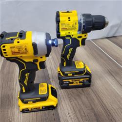 AS-IS DEWALT 20-Volt MAX Lithium-Ion Cordless 7-Tool Combo Kit with 2.0 Ah Battery, 5.0 Ah Battery and Charger