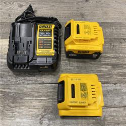 AS-IS DEWALT 20V MAX Lithium-Ion Battery Kit with 5.0Ah and 2.0Ah Battery and Charger