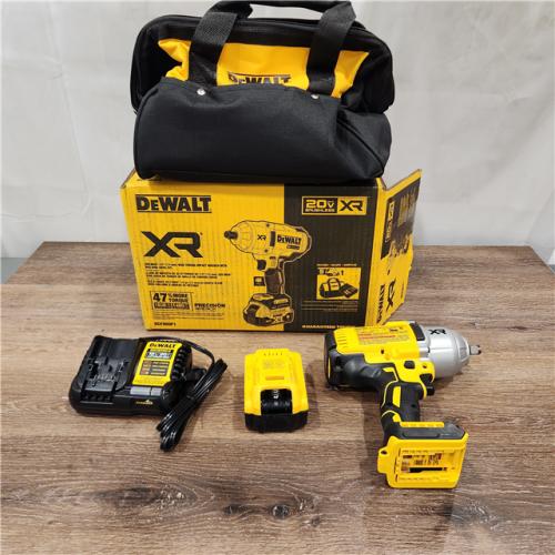 AS-IS DeWalt 20 V 1/2 in. Cordless Brushless Impact Wrench (Battery & Charger)