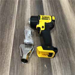 AS-IS DEWALT 20V MAX Cordless Compact Heat Gun with Flat and Hook Nozzle Attachments