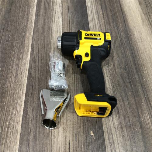 AS-IS DEWALT 20V MAX Cordless Compact Heat Gun with Flat and Hook Nozzle Attachments