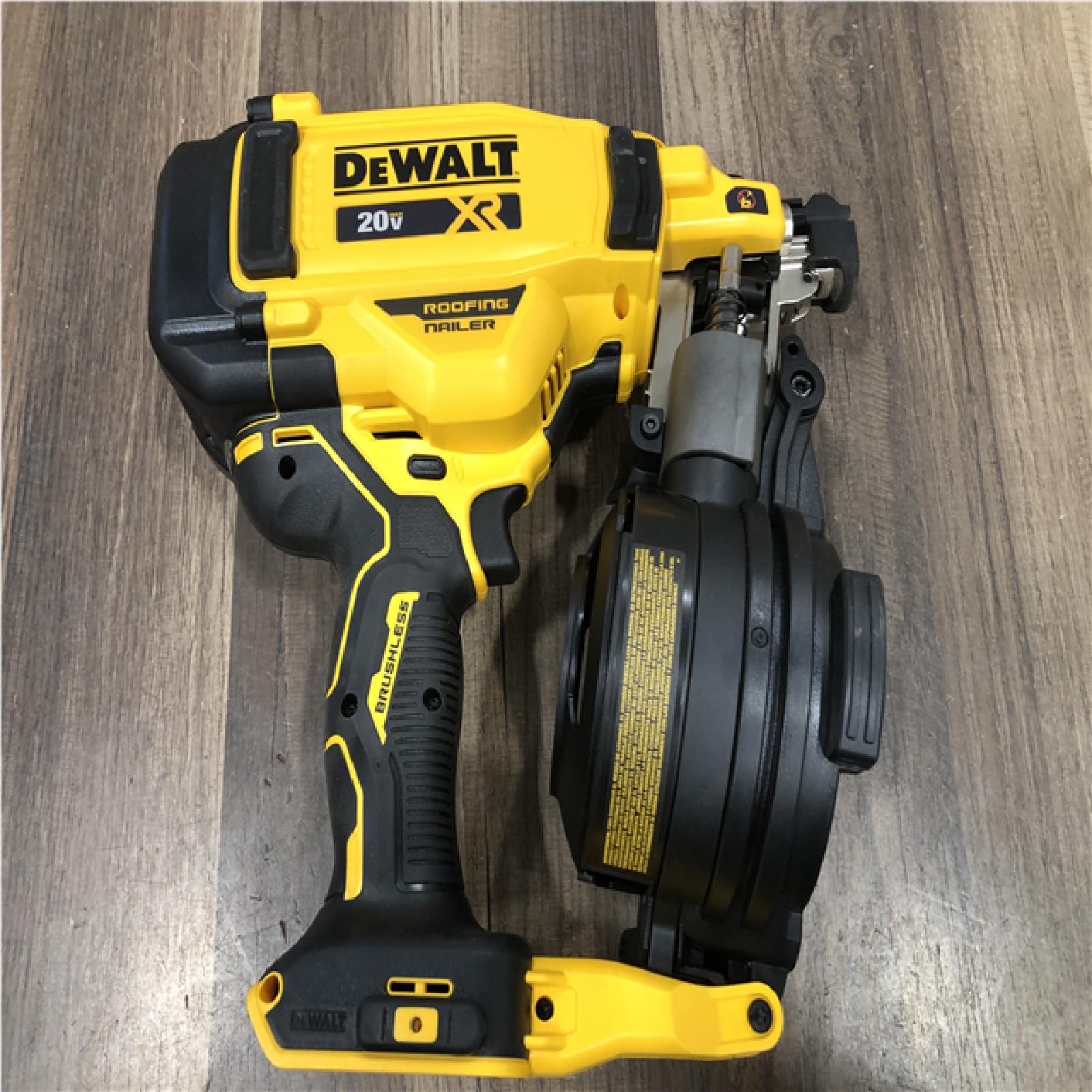 AS-IS DEWALT 20V MAX 15-Degree Electric Cordless Roofing Nailer (Tool Only)
