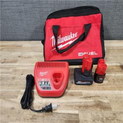 HOUSTON LOCATION - AS-IS Milwaukee  FUEL 12-Volt Lithium-Ion Brushless Cordless Hammer Drill and Impact Driver Combo Kit