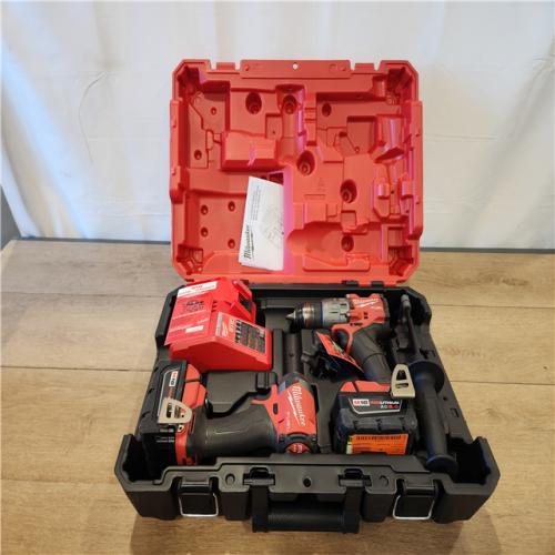 AS-IS- Milwaukee FUEL 18V Lithium-Ion Brushless Cordless Hammer Drill and Impact Driver Combo Kit