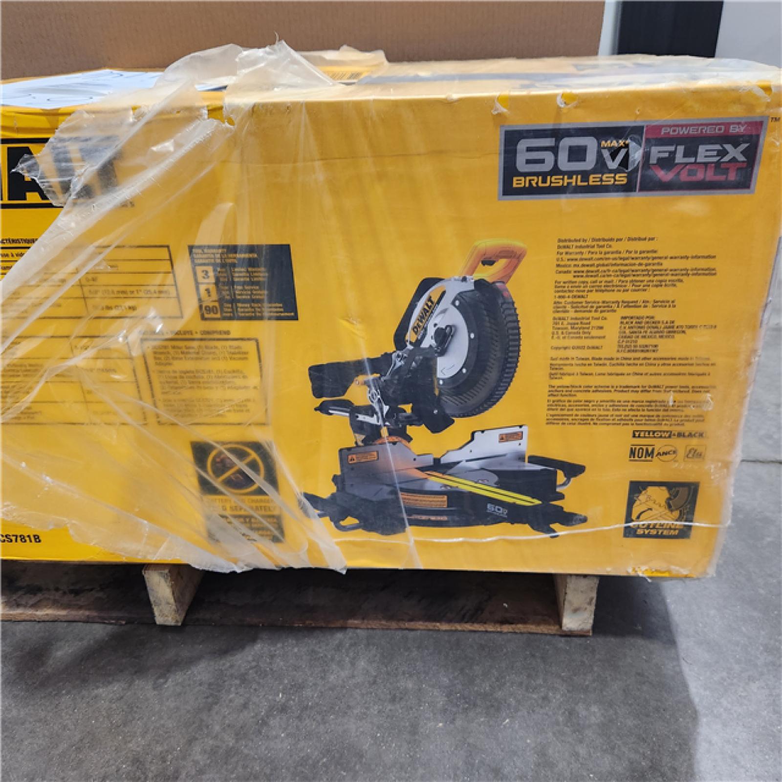 NEW-DEWALT 60V Lithium-Ion 12 in. Cordless Sliding Miter Saw (Tool Only)