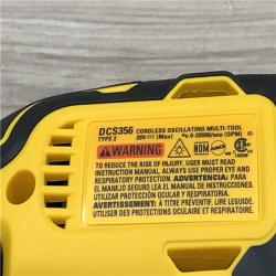 AS-IS DEWALT 20-Volt MAX XR Cordless 3-speed Oscillating Multi-Tool DCS356B (Tool-Only)