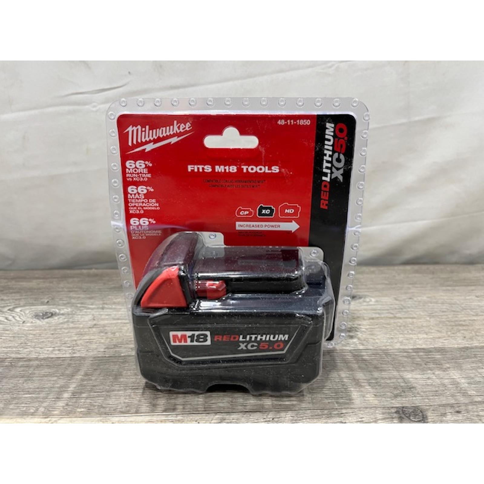 NEW - Milwaukee 18-Volt 5.0 Ah Lithium-Ion XC Extended Capacity Battery Pack