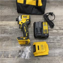 AS-IS DEWALT Atomic 20V Max Lithium-Ion Brushless Cordless Compact 1/4 in. Impact Driver Kit