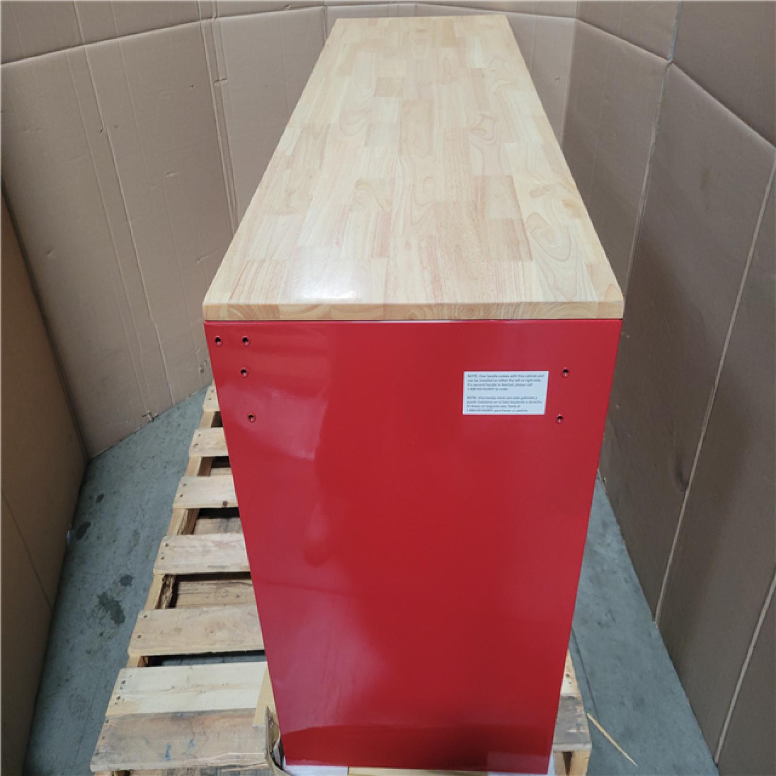 California AS-IS HUSKY 10 Drawer Mobile Workbench with Pegboard; Appears in Excellent Condition