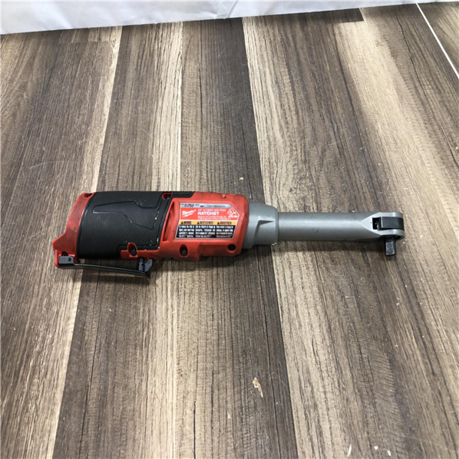 AS-IS Milwaukee  FUEL 12V Lithium-Ion Brushless Cordless 3/8 in. Extended Reach High Speed Ratchet (Tool Only)