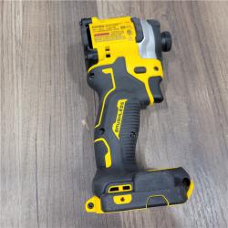 AS-IS  DEWALT ATOMIC 20V MAX Lithium-Ion Cordless 1/4 in. Brushless Impact Driver Kit, 5 Ah Battery, Charger, and Bag