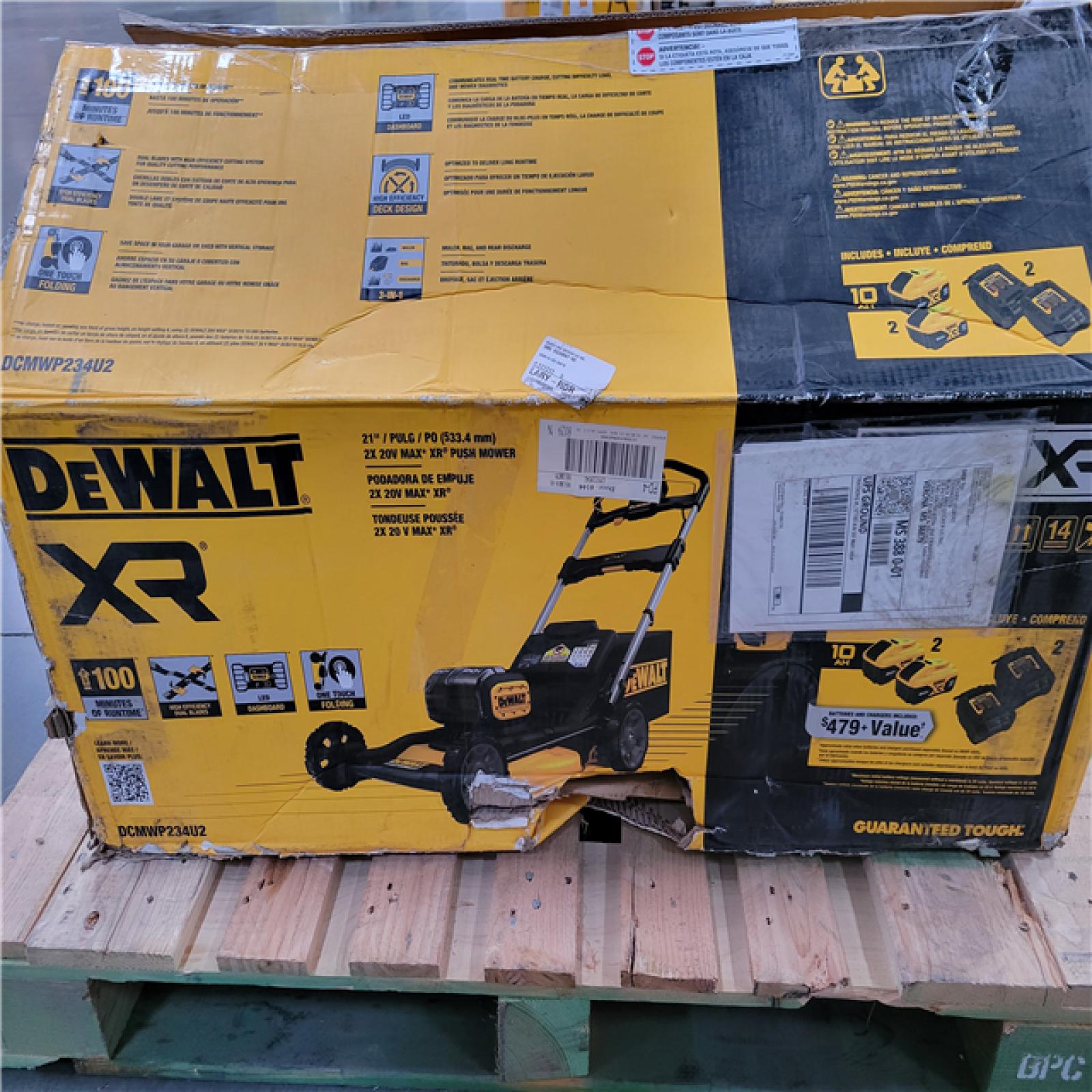 CALIFORNIA AS-IS TOOL 21/PULG/PO (533.4mm) 2X 20V MAX REAR WHEEL DRIVE  SELF-PROPELLED MOWER