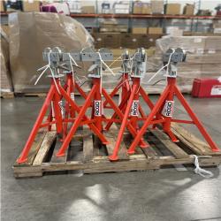 DALLAS LOCATION- NEW! RIDGID RJ-99 32 in.-55 in. Roller Head High Pipe Stand PALLET (6 UNITS)