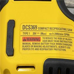 AS-IS DEWALT ATOMIC 20V MAX Cordless Brushless Compact Reciprocating Saw (Tool Only)