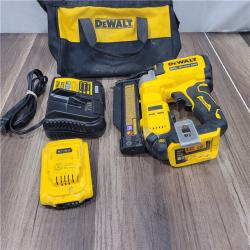 AS-IS DeWalt  20-Volt MAX Atomic Compact Cordless Pin Nailer Kit  Brushless Motor  23 Gauge  Battery