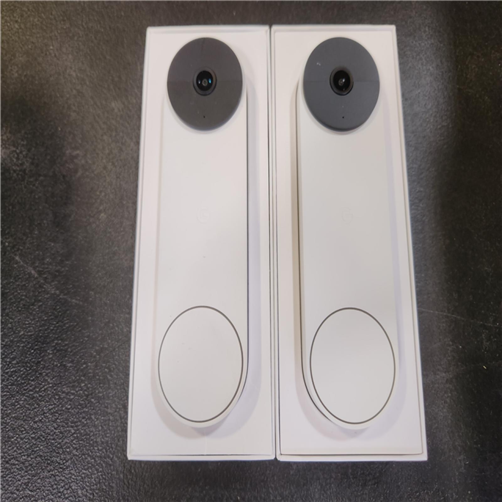 Phoenix AS-IS Google Nest Doorbell - Smart Wi-Fi Video Doorbell Camera - (2-Pack)