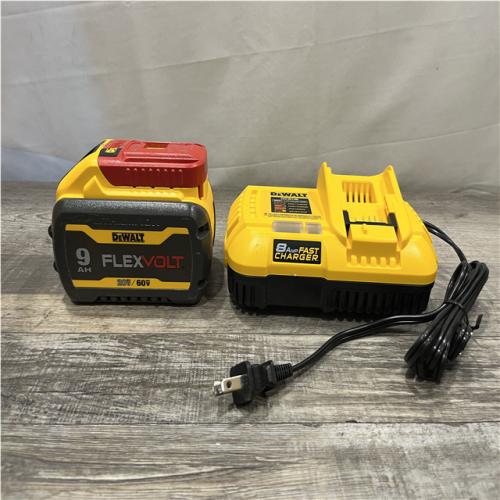 AS-IS DEWALT 20V/60V MAX FLEXVOLT Lithium-Ion 9.0Ah Battery and Charger Starter Kit