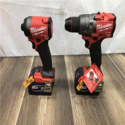 AS-IS Milwaukee FUEL 18V Lithium-Ion Brushless Cordless Hammer Drill and Impact Driver Combo Kit