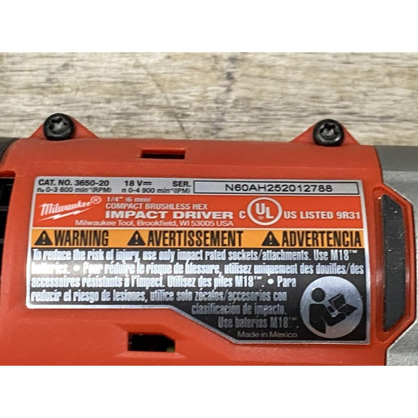 AS-IS Milwaukee 18V Lithium-Ion Brushless Cordless Compact Drill/Impact Combo Kit