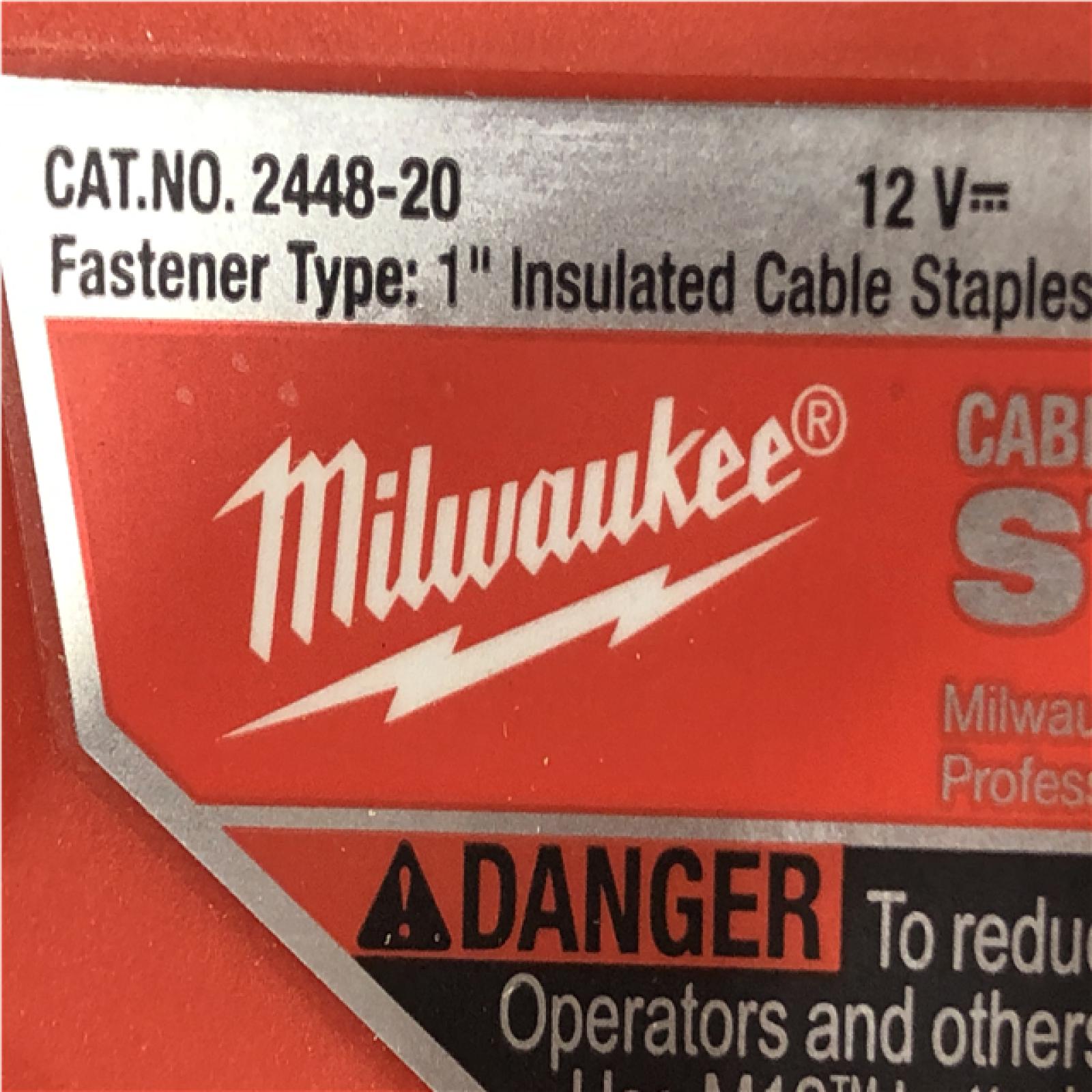 AS-IS Milwaukee 12-Volt Lithium-Ion Cordless Cable Stapler (Tool-Only)