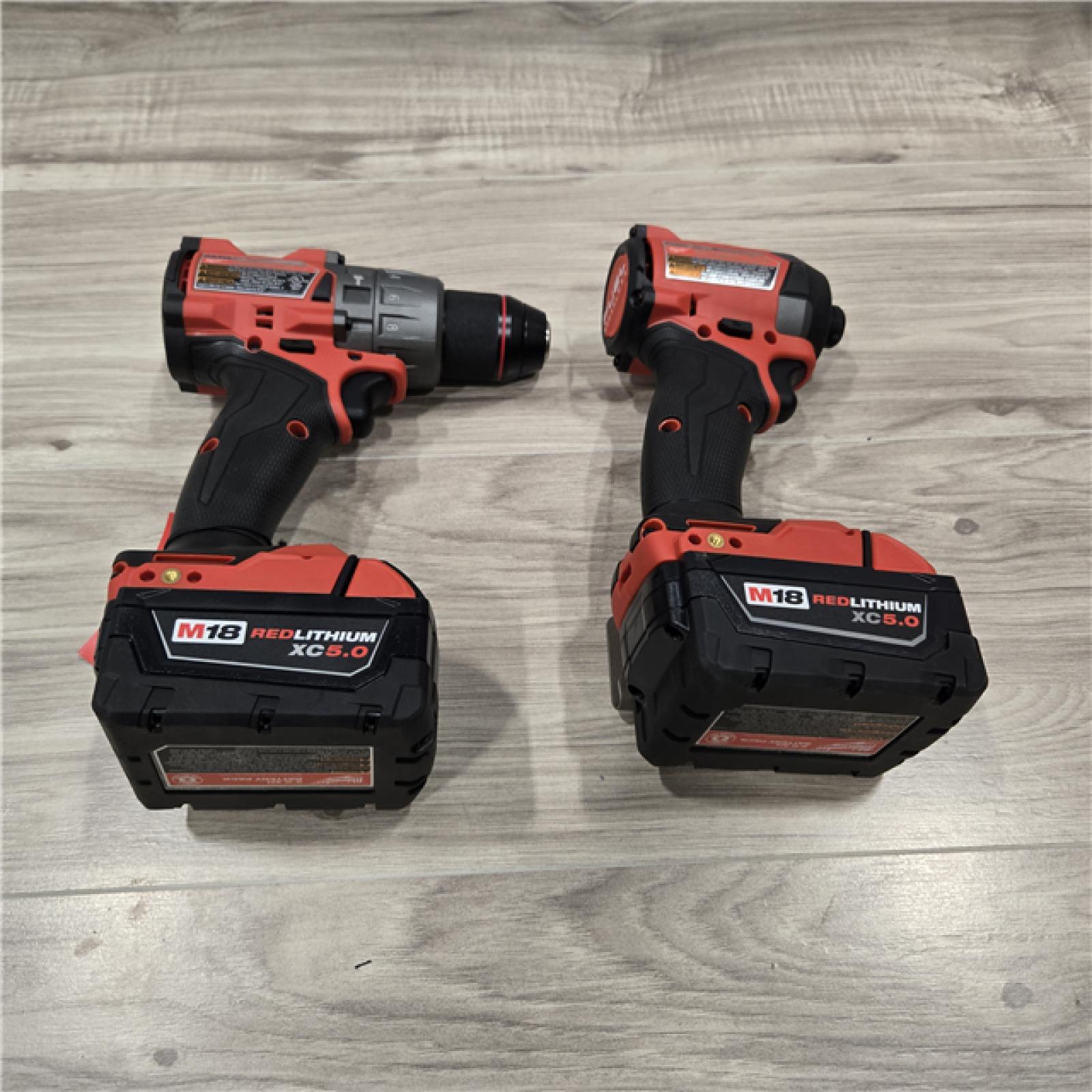 LIKE NEW! - MILWAUKEE FUEL 18V Cordless Hammer Drill and Impact Driver Combo Kit