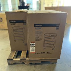 DALLAS LOCATION - Husky 26.5 in. W x 18 in. D Standard Duty 4-Drawer Rolling Tool Cabinet in Gloss Black PALLET -(3 UNITS)