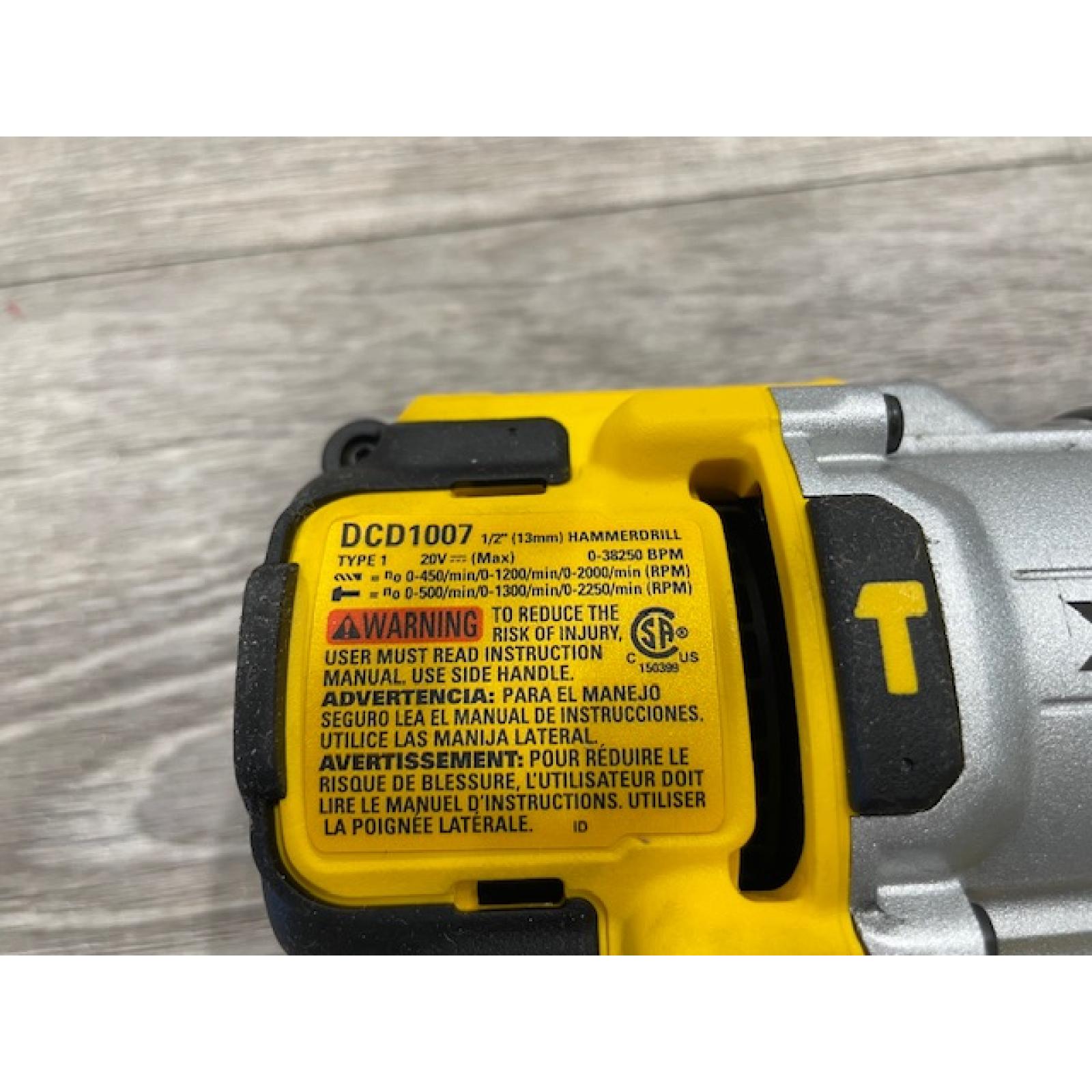 AS-IS DEWALT 20V MAX Brushless Cordless 1/2 3-Speed Hammer Drill (Tool-Only)