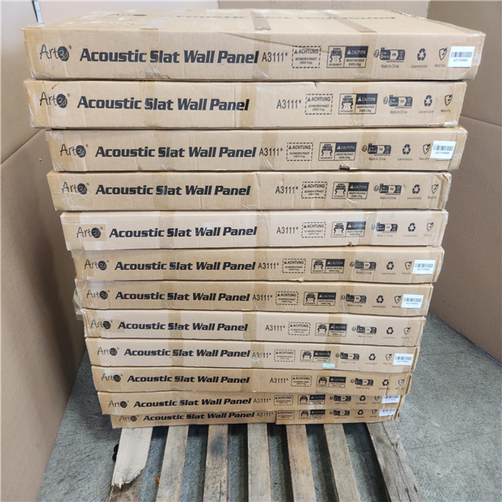 Phoenix NEW Art3dwallpanels Walnut 0.83 in. x 2 ft. x 4 ft. Slat MDF Acoustic Decorative Wall Paneling  3D Sound Absorbing Panel(372sq.ft./12 Case)