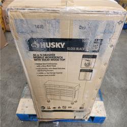 Phoenix NEW Husky Tool Storage 46 in. W x 18 in. D 9-Drawer Mobile Workbench Cabinet in Gloss Black (SEALED)