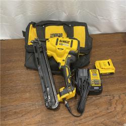 AS-IS DEWALT 20V MAX XR 15 Ga. Cordless 34 Deg Nailer 20 V