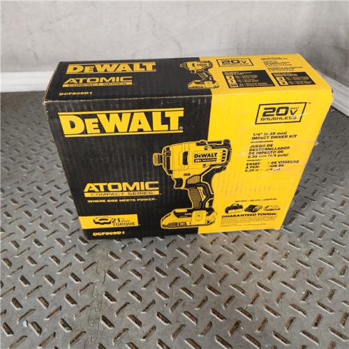 Houston location- AS-IS DeWalt 20V MAX ATOMIC 1/4 in. Cordless Brushless Compact Impact Driver Kit (Battery & Charger)