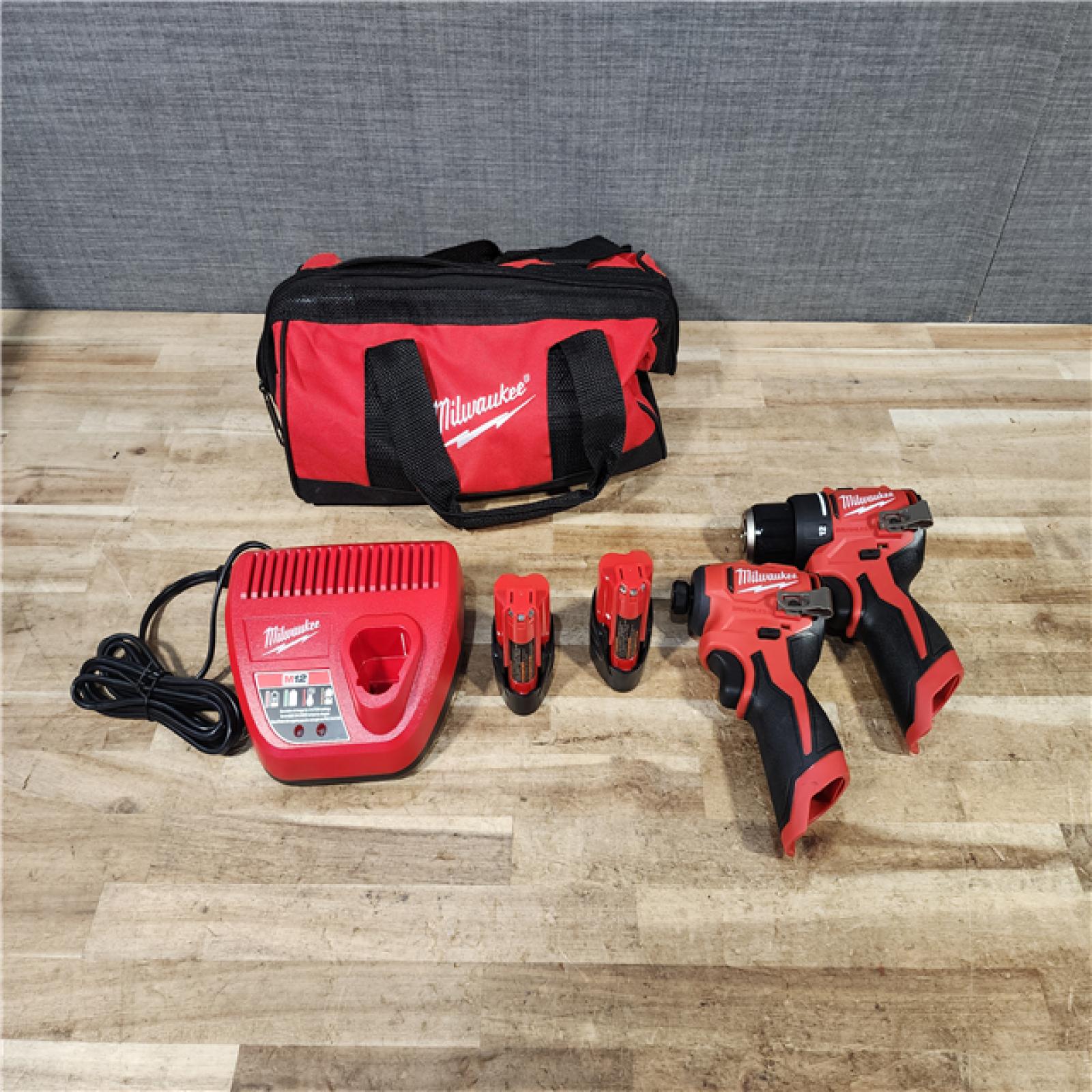 HOUSTON LOCATION - AS - IS Milwaukee 12-Volt Lithium-Ion Brushless Cordless Subcompact Drill and Impact Driver Combo Kit