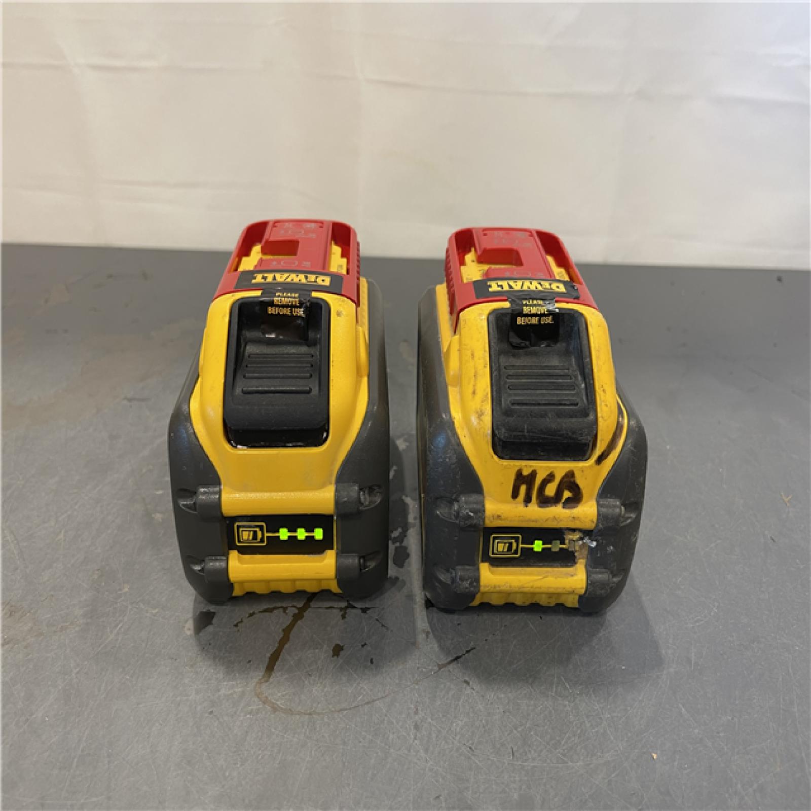 AS-IS - DEWALT FLEXVOLT 20-Volt /60-Volt MAX Lithium-Ion 9.0Ah Battery (2-Pack)