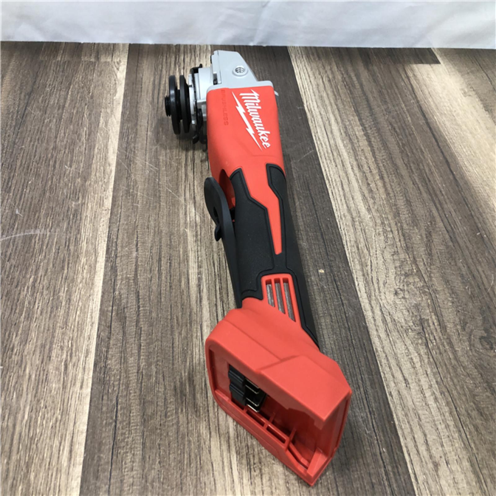 AS-IS Milwaukee 18V Lithium-Ion Brushless Cordless 4-1/2 in./5 in. Grinder w/Paddle Switch (Tool-Only)