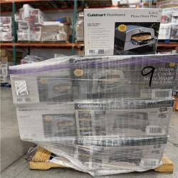 DALLAS LOCATION - AS-IS CUISINART OUTDOORS 3-In-1 Propane Tank Griddle and Grill Outdoor Pizza Oven PALLET-(9 UNITS)